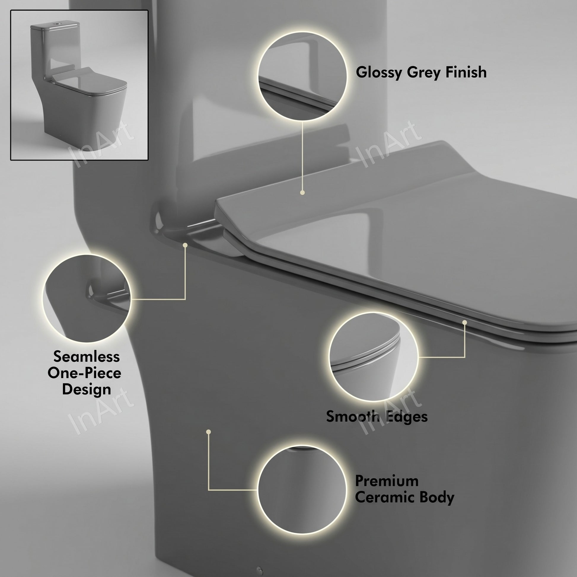 P-trap wall outlet western toilet commode connection area, rear angle view