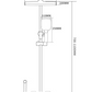 InArt Rainfall Shower Panel Faucets Set - Black Shower Faucet Set Gun Gray Black Digital Display Shower System, 4 Function Rain Shower Combo Set with 3 Mode Hand Shower and Jet Sprayer - InArt-Studio