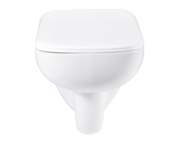 Cera Campbell Rimless Wall Hung Toilet WC Commode with Slim Soft Close Seat Cover S1043136 - InArt-Studio