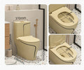 InArt One Piece Toilet Commode Rimless Syphonic - Ceramic Western Toilet Design Water Closet Khakhi Matt Color OPD029 - InArt-Studio