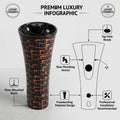 Freestanding full pedestal wash basin showing bowl depth and smooth rim