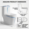 Soft close toilet seat and lid detail on ceramic commode