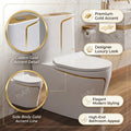 Wash-down dual flush western commode bowl design close-up