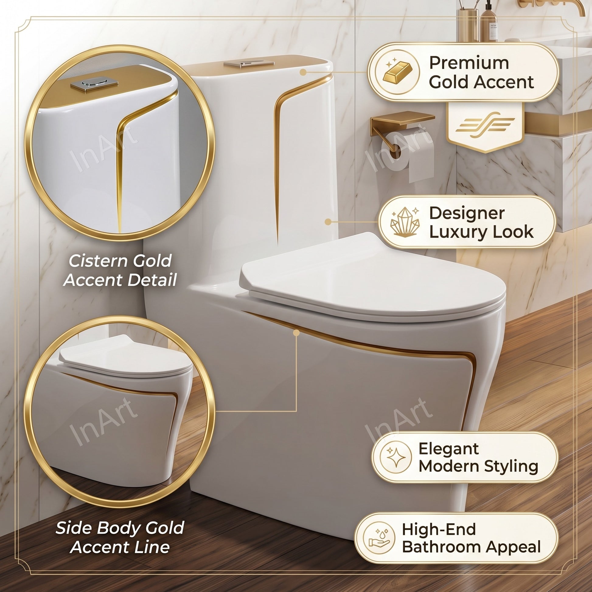 Wash-down dual flush western commode bowl design close-up
