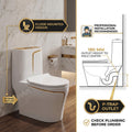 Rectangular ceramic commode with glossy glaze, front angle view
