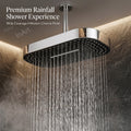 Modern bathroom rain shower head with adjustable swivel ball joint angle control