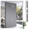 ABS round shower head for bathroom with rain, massage, mist and jet modes