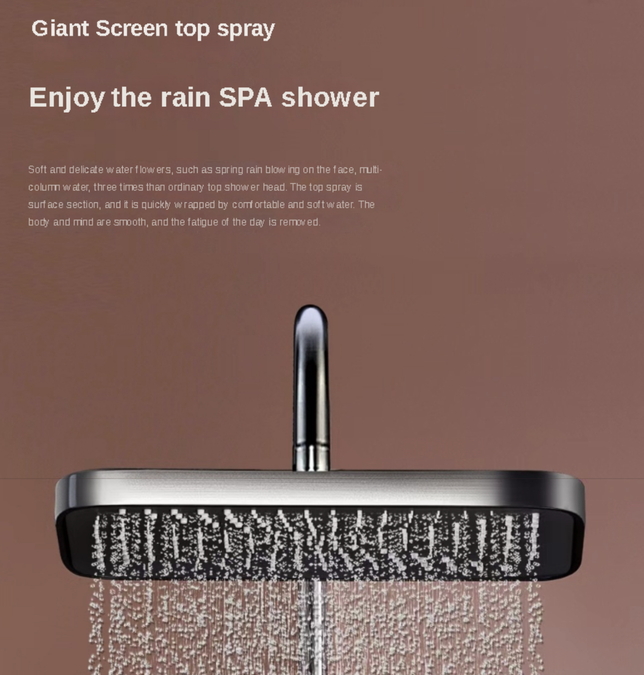 InArt Rainfall Shower Panel Faucets Set - Black Shower Faucet Set Gun Gray  Black Digital Display Shower System, 4 Function Bathroom Rain Shower Combo  Set with 3 Mode Hand Shower and Jet Sprayer