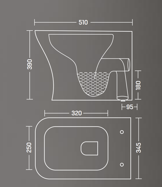 Ewc Commode InArt Ceramic Floor Mounted European Western Water Closet Toilet Commo ...