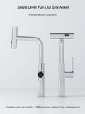 InArt 360° Rotatable Brass Kitchen Faucet, Pull Out  Kitchen Faucet with Waterfall Design - InArt-Studio