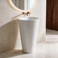 InArt Fortune · Without Tap Hole White pedestal wash basin: Lifestyle view