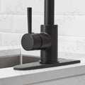 InArt Luxury Black Stainless Steel Kitchen Faucet with Pull-Down Spray - The Ultimate Single Lever Mixer for Modern Kitchens - InArt-Studio