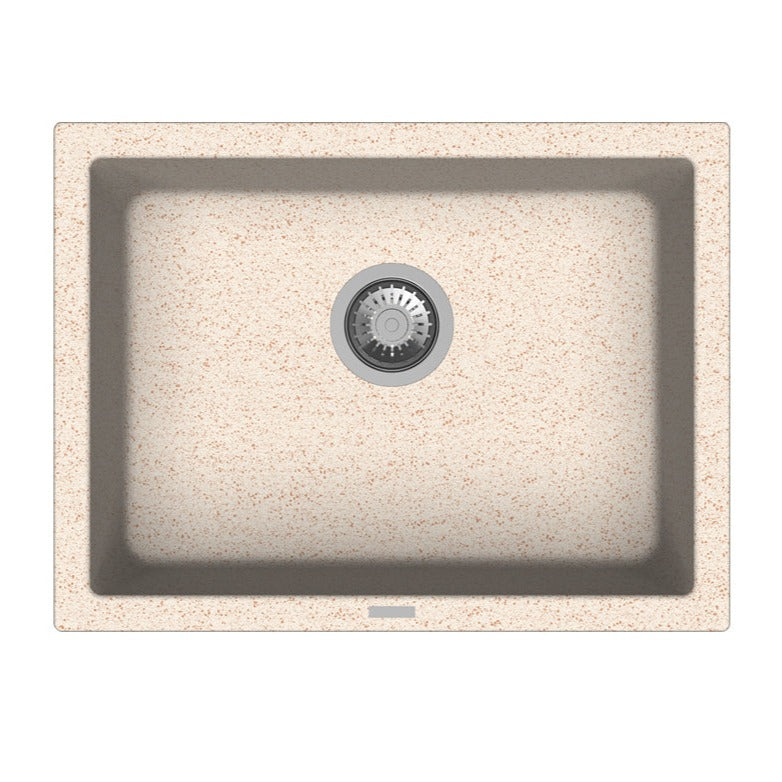 Carysil Granite/Quartz Kitchen Sink - Single Big Bowl 24" x 18" Inch - InArt-Studio