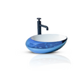 InArt Ceramic Counter or Table Top Wash Basin Blue 49x31 CM - InArt-Studio