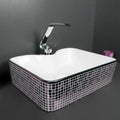 InArt Ceramic Counter or Table Top Wash Basin 48x37 CM Silver - InArt-Studio