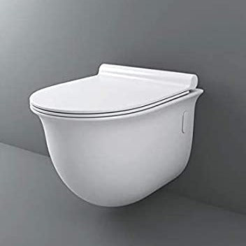 rimless western wall hung toilet commode by inart