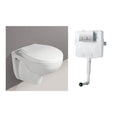 InArt Concealed Cistern Tank and Ceramic Wall Hung or Wall Mounted Designer Water Closet Toilet with Soft Seat Cover - InArt-Studio