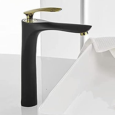 wash basin tap design in black matte color