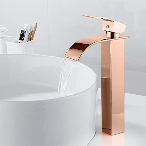 InArt Bathroom Single Lever Hole Basin Mixer Pillar Tap Brass High Neck Long Body Sink Faucet - InArt-Studio