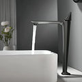 InArt Black Matt Bathroom Single Lever Hole Basin Mixer Brass Basin High Neck Long Body Sink Faucet - InArt-Studio