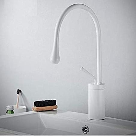 basin tap design in white color by inart