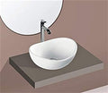 InArt Ceramic Counter or Table Top Wash Basin 43x32 CM White - InArt-Studio