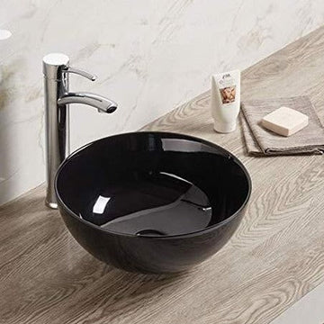 wash basin table top by inart 12x12 inch in black color