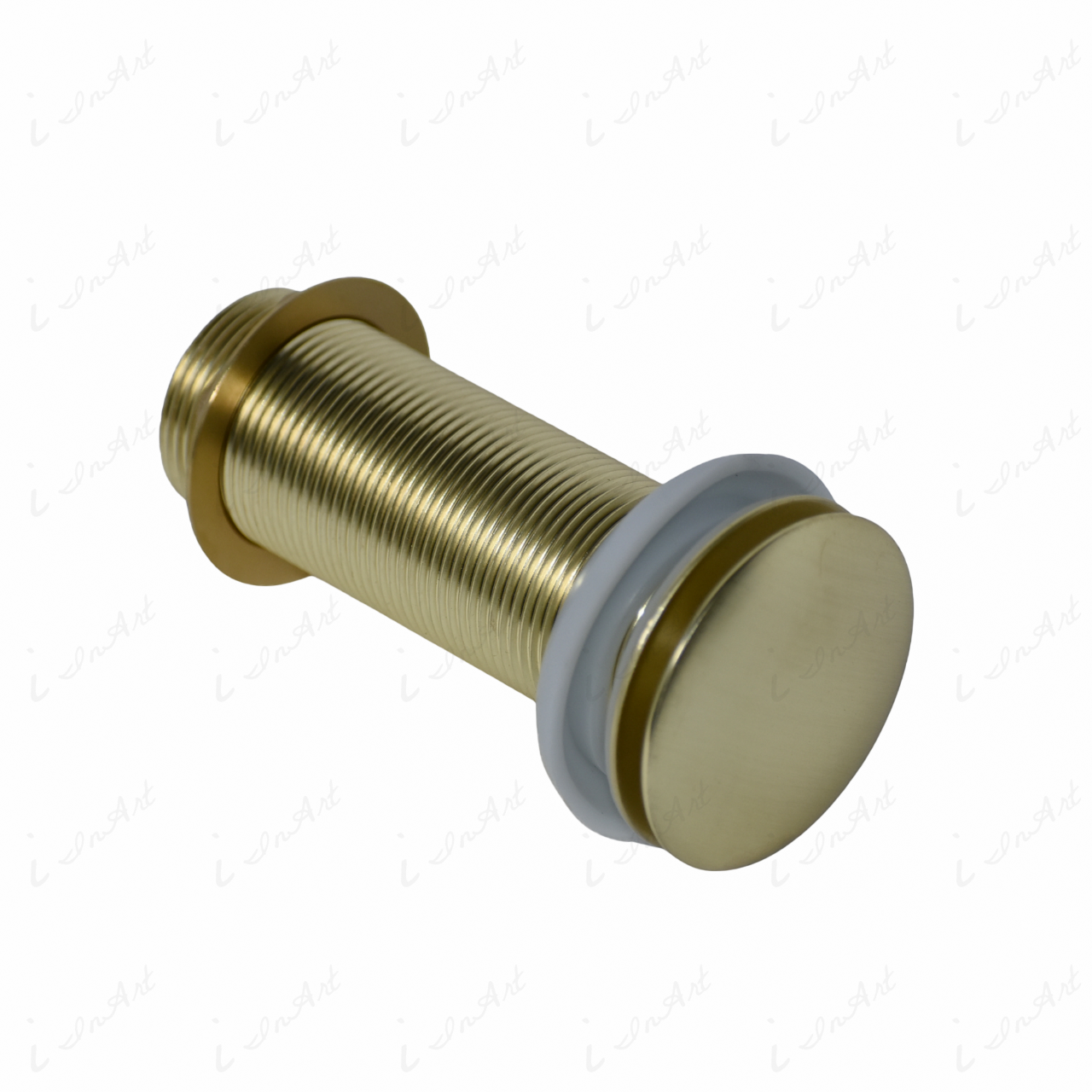 InArt Brass Full Threaded Pop Up Waste Coupling 32 MM 5", Brass Top (Gold) Satin Finish - InArt-Studio