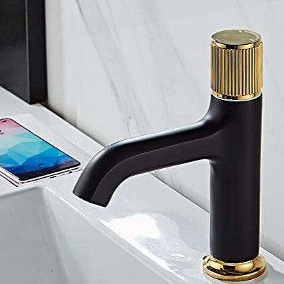 gold basin tap inart