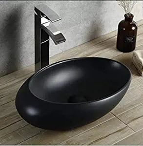 InArt Table Top Wash Basin Design 49 x 31 CM Black Matt - InArt-Studio