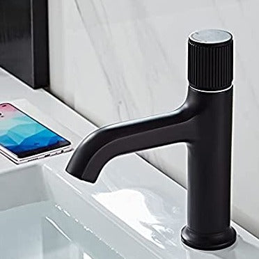modern water tap for wash basin inart black matt