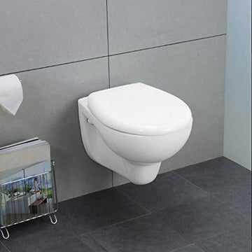 InArt Ceramic Wall Hung/Wall Mounted Water Closet with Hydraulic (Soft Close) Seat Cover (White) - InArt-Studio