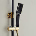 InArt Black Gold Shower Panel, Rainfall Head or Handshower Kit With Diverter - InArt-Studio
