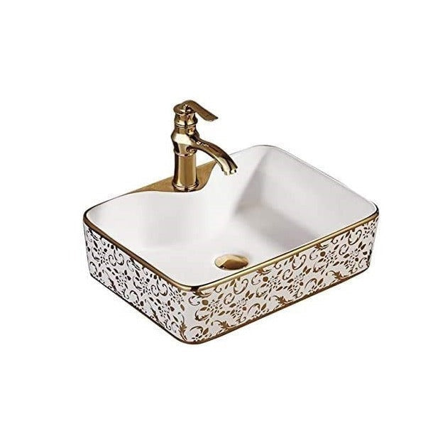 wash basin in gold color by inart