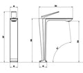 InArt Bathroom Single Lever Hole Basin Mixer Pillar Tap Brass High Neck Long Body Sink Faucet Rose Gold - InArt-Studio