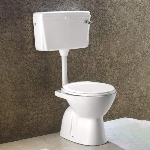 inart concelaed floor mounted western commode with flush tank