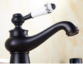 InArt Single Lever Basin Mixer Taps for Bathroom Brass Black Matt - InArt-Studio