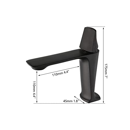 matte black basin mixer taps inart