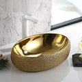 inart bathroom countertop design 24x16 inch gold color