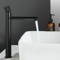 InArt Matt Black Bathroom Single Lever Hole Basin Mixer Brass Basin High Neck Long Body Sink Faucet - InArt-Studio