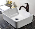 InArt Ceramic Counter or Table Top Wash Basin White 48x38 CM - InArt-Studio