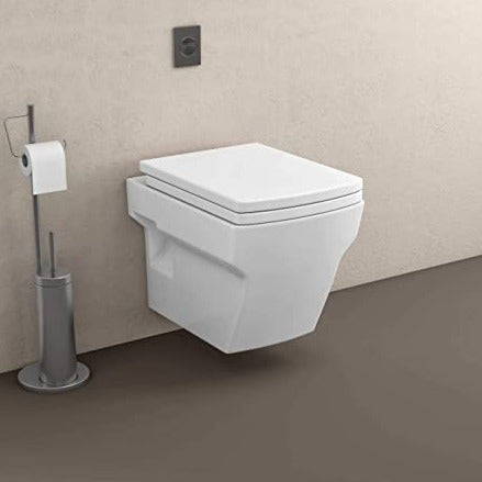 inart wall hung toilet commode in white color