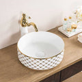 gold table top wash basin by inart 14x14 inch bathroom