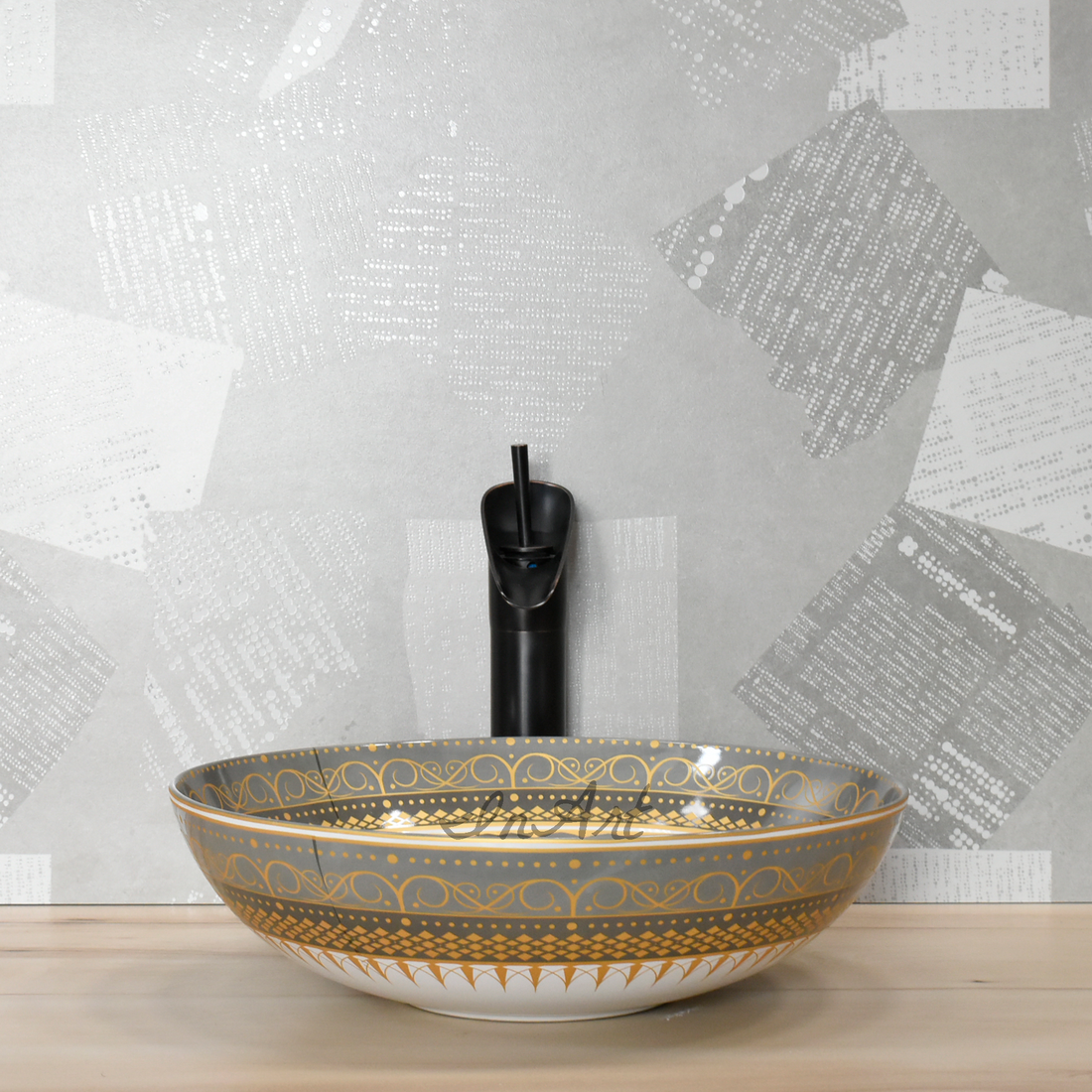 inart mexican wash basin green color