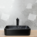 InArt Wash Basin Table Top Design Matt Black Color 50 x 37 CM Counter Basin - InArt-Studio