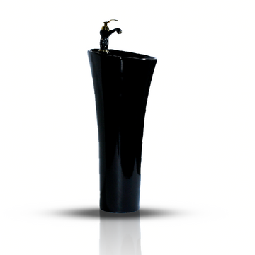 pedestal wash basins black color