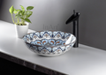 InArt Table Top Wash Basin Design 40.5 x 40.5 CM Blue Mexican Design - InArt-Studio