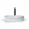InArt Table Top Wash Basin Design 46 x 34 CM White Marble - InArt-Studio