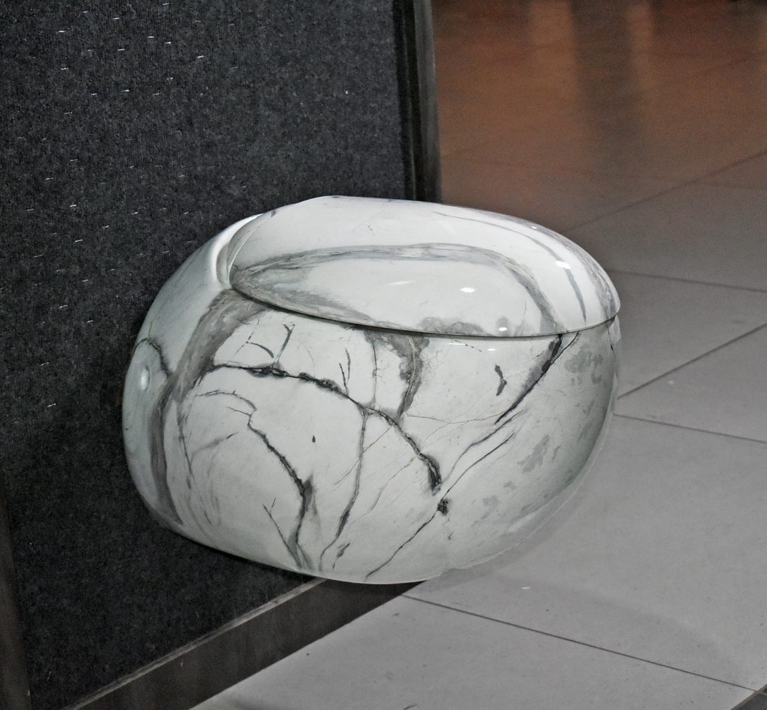 inart marble finish wall hung toilet wall mount toilet commode