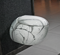 InArt Ceramic Wall Hung or Wall Mounted Water Closet Toilet with Soft Seat Cover White Marble Pattern - InArt-Studio